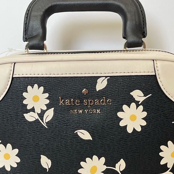 NEW Kate spade travel bicolor daisy printed lunchbox handbag satchel - Picture 7 of 14